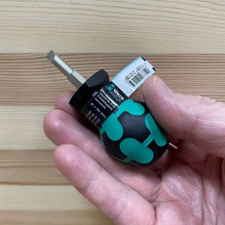 Новинка! Отвертка короткая для карбюраторов WERA 335 Stubby, 1.0 x 5.5 x 79 мм WE-008842