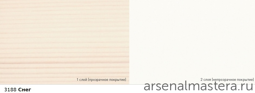 Цветное масло для древесины Osmo 3188 Снег, 2,5 л Dekorwachs Intensive Tone для внутренних работ Osmo-3188-2.5 10100459