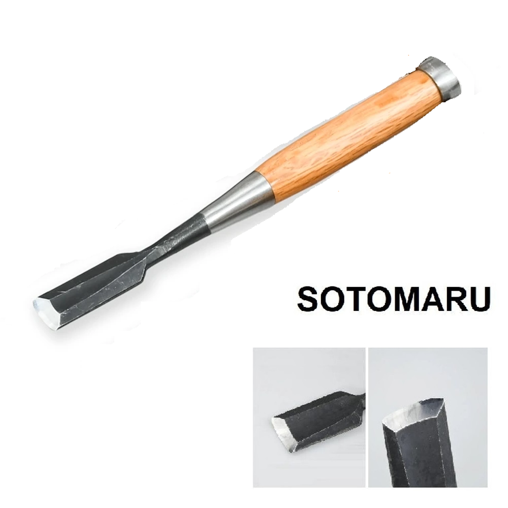 Новинка! Стамеска полукруглая японская столярная Miki Tool SOTOMARU Shirogami 18 мм М00021424