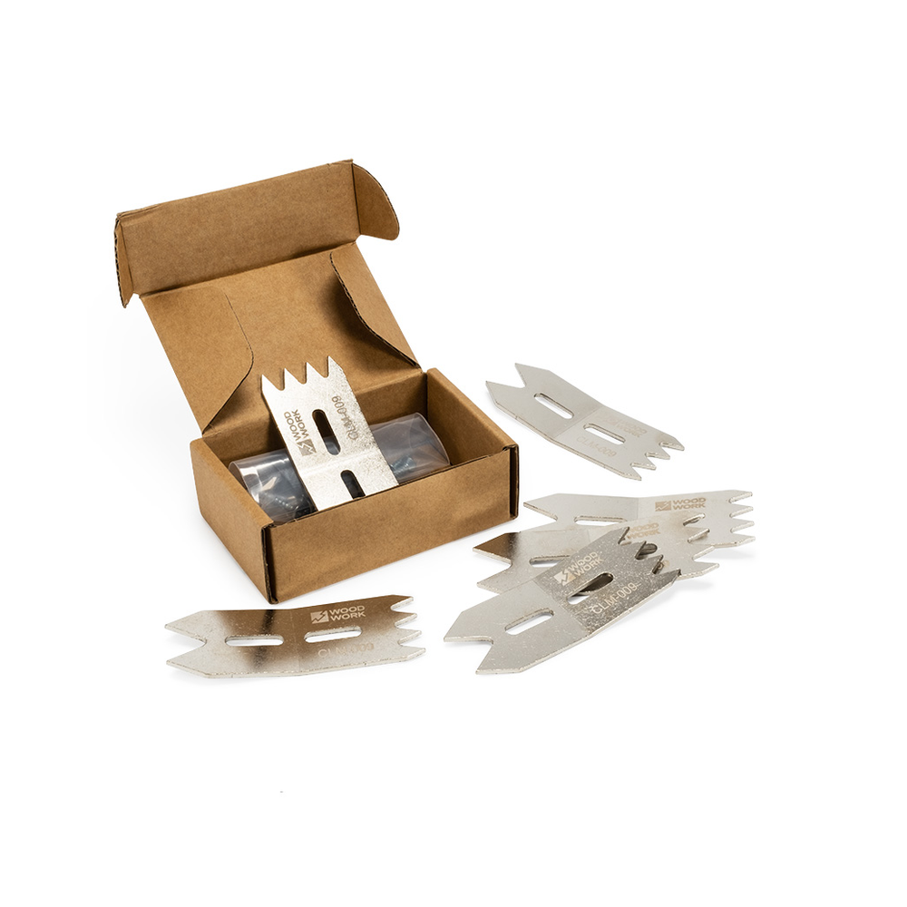 Новинка! Набор прижимных пластин 6 шт. с винтами (зажимные фиксаторы, пресс - зажимы) Woodwork для фиксации заготовок, точное позиционирование, маркировка точек винтов, параллельное рисование линий и др. CLM-009