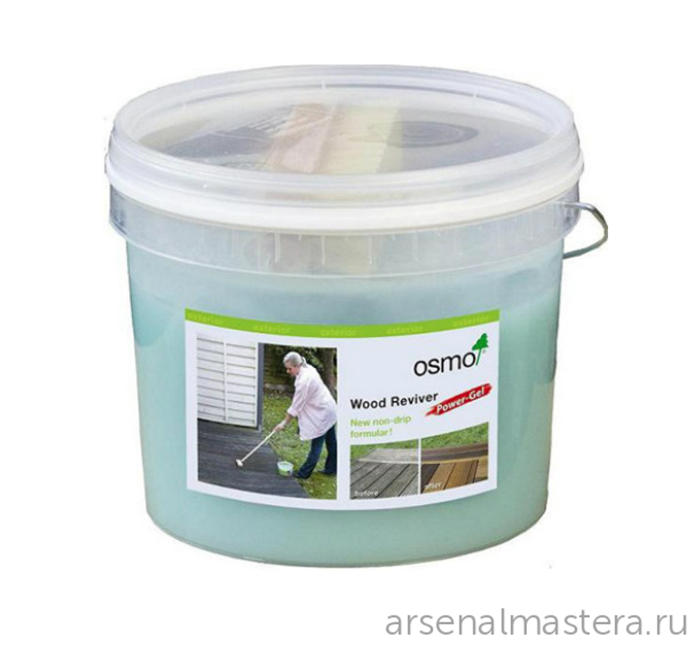 Средство для удаления серого слоя древесины Osmo 6609 гель 2,5 л HOLZ-ENTGRAUER KRAFT GEL для наружных работ Osmo-6609-2,5 13900129