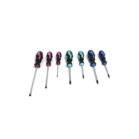 Новинка! Набор из 7 отверток S Line Profi шлиц 3 шт, PH 2 шт, PZ 2 шт в коробке 8558 70 Narex 855870
